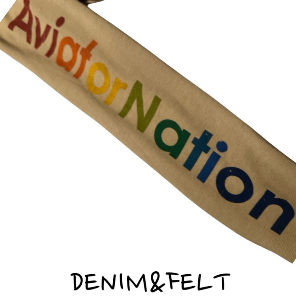 Aviator Nation Women’s Venice, Ca. Logo‎ Hoodie Sweatshirt Pullover | Sand/Khaki - Picture 9 of 9